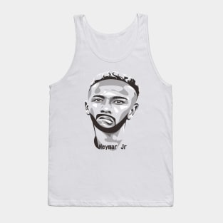 Neymar on Caricature Tank Top